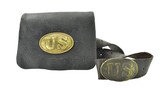 U.S. Civil War Enlisted Belt with Cartridge Box (MM1201) - 1 of 5