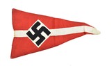 German WWII Small Hitler Youth Pennant (MM1265) - 1 of 2