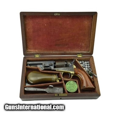 "Cased Colt 1849 Pocket Revolver (C13228)"