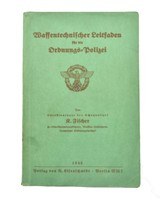 German WWII Police Technical Ordnance Manual Dated 1940 (BK396) - 1 of 2