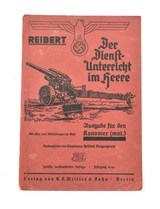 German WWII Army Soldiers Educational Guide for Artilleryman Dated 1940 (BK397) - 1 of 2
