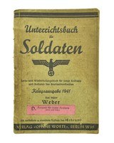 "German WWII Textbook for Soldiers “Learning and Refresher Book for Young Soldier and Soldier on leave of Absence".War issue 1941 (BK399)& - 1 of 2