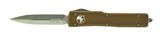 Microtech UTX-70 Double Edge Tan Satin Standard Automatic (K2058) - 1 of 2