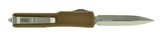 Microtech UTX-70 Double Edge Tan Satin Standard Automatic (K2058) - 2 of 2