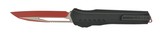 Microtech Cyher MK7 Serrated Edge Red Standard Black Hardware with Red Chip Automatic (K2106) - 1 of 2