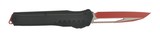 Microtech Cyher MK7 Serrated Edge Red Standard Black Hardware with Red Chip Automatic (K2106) - 2 of 2