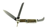 Lepre Coltellerie Stag Handled Large Folding Hunting Knife (K2117) - 2 of 4