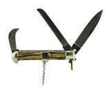 "Lepre Coltellerie Stag Handled Large Folding Hunting Knife (K2119)" - 2 of 3