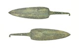"Bronze Age Luristan Spear Point with Short Sword Spear and Small Knife (MGJ1359)" - 1 of 3