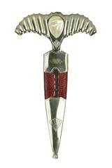 "Hank Ishara Custom Double Edge Push Dagger with Mother of Pearl (K2162)" - 3 of 6