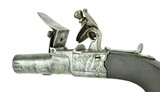 British Boxlock Flintlock Folding Trigger Muff Pistol (AH5258) - 1 of 4