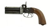 Large 60 Caliber Double Barrel Percussion Pistol. (AH5304) - 3 of 5