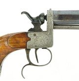 Interesting Belgian Single Shot Percussion Pistol (AH5299) - 4 of 7