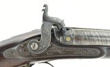 "English Percussion Side by Side double Barrel 16 Gauge shotgun by William Millward (S11118)" - 6 of 11