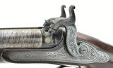 "English Percussion Side by Side double Barrel 16 Gauge shotgun by William Millward (S11118)" - 11 of 11