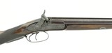 "Rare Joseph Manton Tube Lock and Elevation Patent Side by Side 20 Bore Shotgun" - 2 of 14