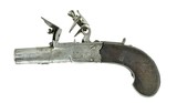 British Flintlock Muff Pistol by Bishop (AH5337) - 3 of 4