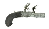 British Flintlock Muff Pistol by Bishop (AH5337) - 1 of 4
