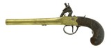 "Pair of British Brass Barrel Pistols Converted from Flintlocks. (AH5391)" - 3 of 9
