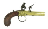 Very Fine British Flintlock Muff Pistol by Bond (AH5398) - 3 of 3