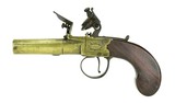 Very Fine British Flintlock Muff Pistol by Bond (AH5398) - 2 of 3