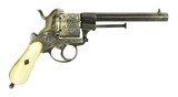 "Engraved Belgian Pinfire Revolver (AH5402)"