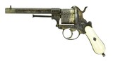 "Engraved Belgian Pinfire Revolver (AH5402)" - 3 of 8