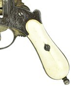 "Engraved Belgian Pinfire Revolver (AH5402)" - 4 of 8