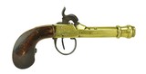 British Brass Barrel Muff Pistol (AH5489) - 1 of 3