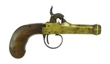 Belgian Brass Percussion Muff Pistol (AH5495) - 1 of 2