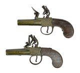 Pair of British Flintlock Muff Pistols by Ryan & Watson (AH5551) - 3 of 10
