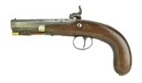 British Single Shot Percussion Pistol by R.S. Clark (AH5545)- 1 of 6