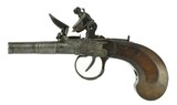 "Pair of Double Barrel Flintlock Pocket Pistols (AH5593)" - 5 of 11