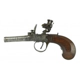"Pair of Double Barrel Flintlock Pocket Pistols (AH5593)" - 10 of 11