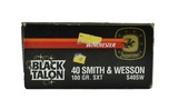 "Black Talon .40 Smith & Wesson Caliber Ammunition (BP1076)" - 2 of 3