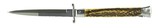 Italian Stiletto Auto with Stag Handle (K2233) - 3 of 4