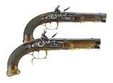 "German Pair of Officer Flintlock Pistols by Heinrich Sturm of Suhl (AH5662)" - 6 of 11