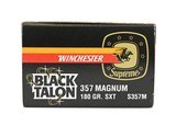 Winchester Black Talon .357 Magnum 180 Grain SXT Ammunition (MIS1284) - 1 of 2