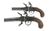 "Rare Pair of Massive 4 Barrel Rotating Cluster Flintlock Pistols (AH5706)" - 1 of 17