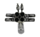 "Rare Pair of Massive 4 Barrel Rotating Cluster Flintlock Pistols (AH5706)" - 3 of 17