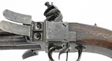 "Rare Pair of Massive 4 Barrel Rotating Cluster Flintlock Pistols (AH5706)" - 8 of 17
