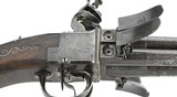 "Rare Pair of Massive 4 Barrel Rotating Cluster Flintlock Pistols (AH5706)" - 9 of 17