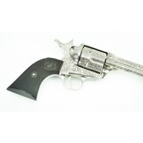 "Engraved Colt Single Action Army Buntline Special Nickel 2nd Generation .45 Colt caliber revolver with box (C11782)" - 20 of 20