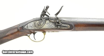 "New England Flintlock Militia Musket-Fowler by A Wright& Co., Poughkeepsie, NY (AL5127)"