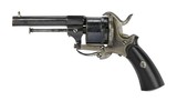 "Belgian Pinfire Approximately .38 Caliber Revolver (AH5738)" - 3 of 4