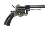"Belgian Pinfire Approximately .38 Caliber Revolver (AH5738)" - 1 of 4