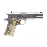 "Colt Gold Stallion Engraved .45 ACP (nC16621) New" - 2 of 4