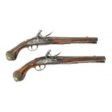 "Fine Pair of English Flintlock Pistols (AH5778)" - 1 of 20