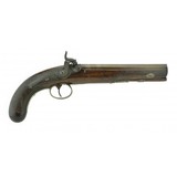 "Large British Percussion Pistol Marked W Richards (AH5311)" - 1 of 2