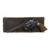 "Colt Heavy Barrel, Patridge Sight Officer's Model Target Revolver with Box (C16656)" - 6 of 10